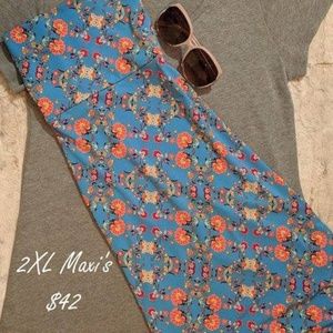LuLaRoe Maxi Skirt 2XL
